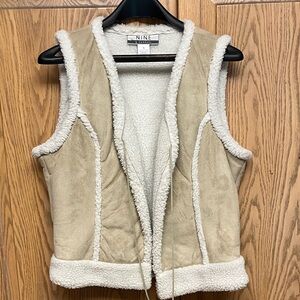 Sherpa shearling vest